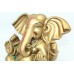 Handmade God Ganesha Ganesh Idol Statue Poly Resin Home Decorative Green
